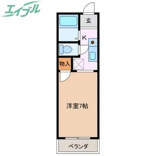 リバーパークL【2階】の間取り