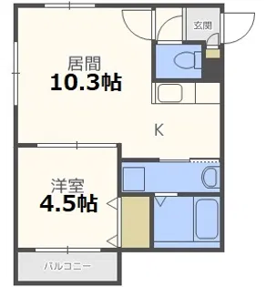 Bella Luna ひばりヶ丘【4階】の間取り