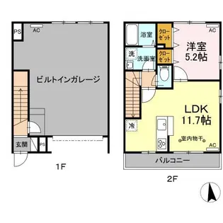 ピットイン大泉学園【1階】の間取り
