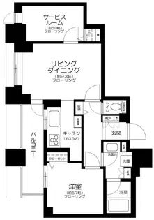 ザ・ハシモトタワー【7階】の間取り
