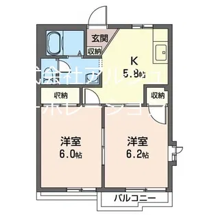 モミの丘B【2階】の間取り