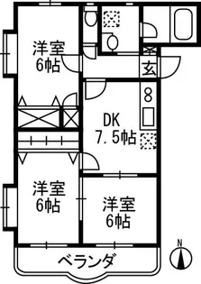 クリムトA【1階】の間取り