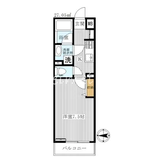 ジュ・ソレーユ【2階】の間取り