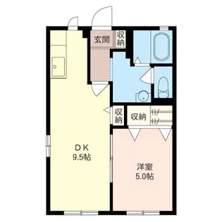 シャトルメゾンA【1階】の間取り