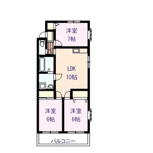 クリアスカイシティ【2階】の間取り