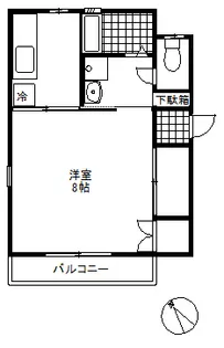阿部アパート【2階】の間取り