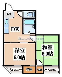 ラウンドツウ鴻池【3階】の間取り