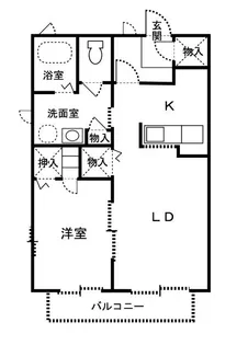 プランドールB【2階】の間取り