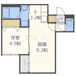 プリオール二十四軒【3階】の間取り