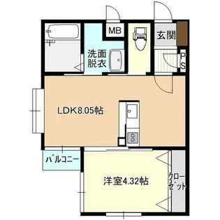 Shine Place 菜園【5階】の間取り
