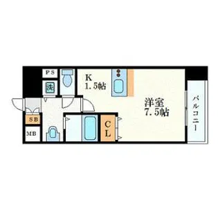 プレサンス名古屋STATIONアライブ【2階】の間取り