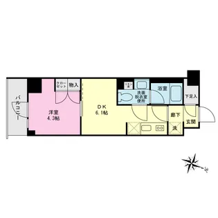 プライムネクサス久が原【5階】の間取り