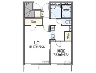 レオパレスKKII【1階】の間取り