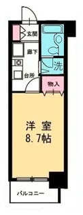 ライオンズマンション開運橋【8階】の間取り