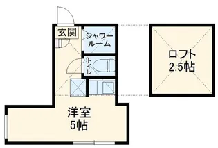 ロンジェスマン三宿【2階】の間取り