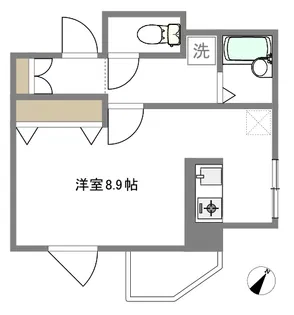 ア・サンテYTM【3階】の間取り