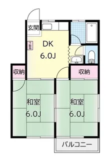 第二コーポプラム【2階】の間取り