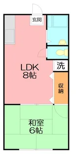 ハイツモントレー【1階】の間取り
