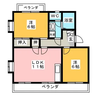 ソシア【2階】の間取り