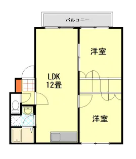 ハウスザパークC【1階】の間取り