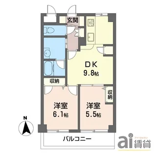 グレイスメイ【3階】の間取り