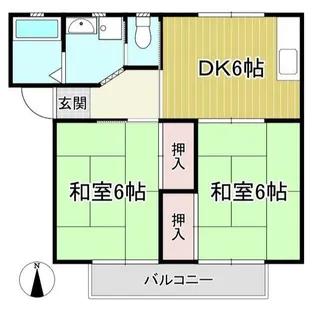 リバティマサル【2階】の間取り