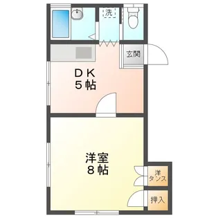 メゾン・ウイングB棟【2階】の間取り