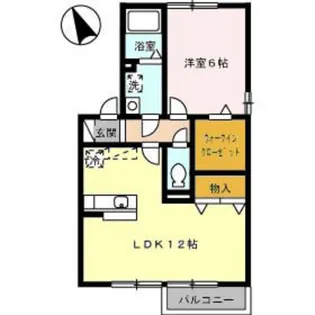 ルミエール A棟【2階】の間取り