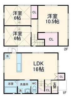 静岡県浜松市中央区広沢2【一戸建】の間取り