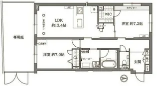 神奈川県横浜市鶴見区下末吉6【マンション】の間取り