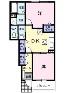 フィオーレA【1階】の間取り
