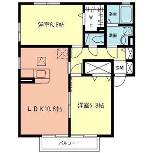 ハイム・Mori【2階】の間取り