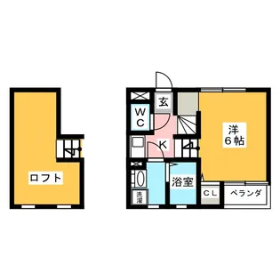 クオーレ松実I【2階】の間取り