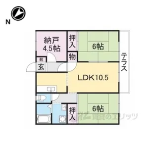ヒルサイドテラス【1階】の間取り