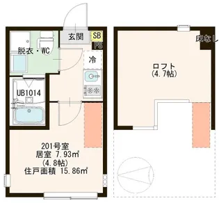 Gran Felicia六町【2階】の間取り