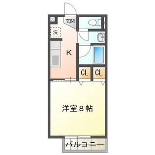 1Kの間取り画像