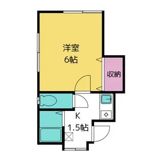 清水アパート【2階】の間取り