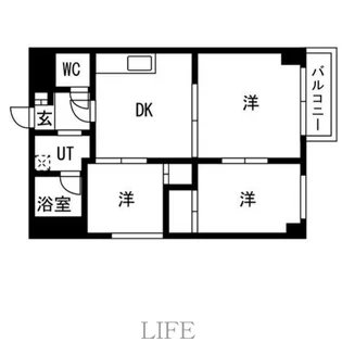 シティ菊水ビル【4階】の間取り