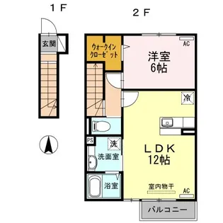 オプティマムハウス B棟【2階】の間取り