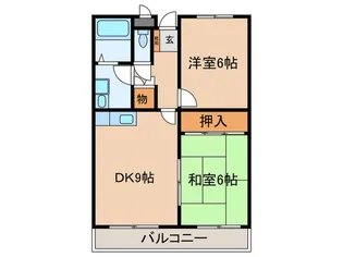 西明石グランドハイツ【1階】の間取り