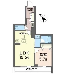 大久保クレスト【1階】の間取り