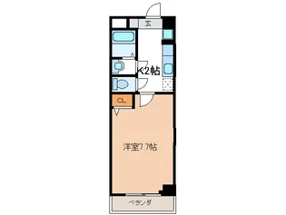 レインボ-コ-ト立売堀【9階】の間取り