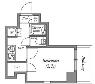 レジディア横濱関内【10階】の間取り