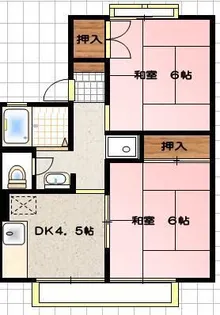 セジュール桂坂【1階】の間取り