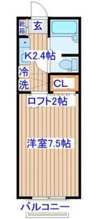 ドミールSUZUKI【1階】の間取り