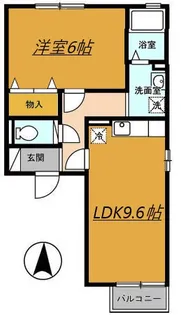 クラレンスホワイトII【1階】の間取り