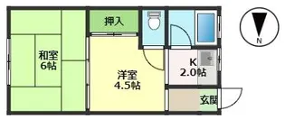 2Kの間取り画像