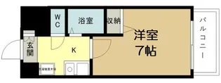 1Kの間取り画像