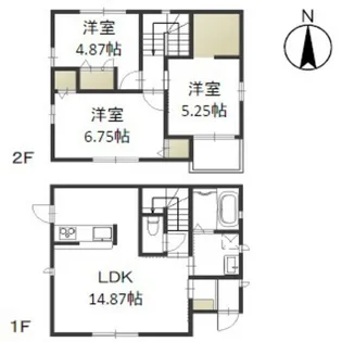 岡山県岡山市北区今2【一戸建】の間取り