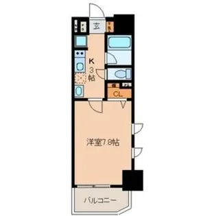 ベレーサ名駅ウエスト【3階】の間取り